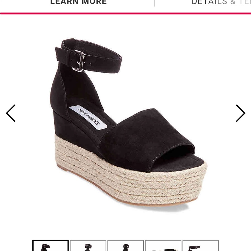 Steve Madden Black wedges